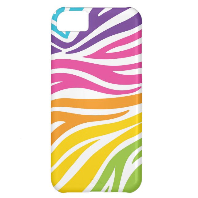 Rainbow Zebra Print Case-Mate iPhone Case (Achterkant)