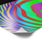 Rainbow Zebra Print Foto Afdruk (Hoek)