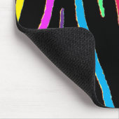 Rainbow Zebra Print Muismat (Hoek)