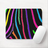 Rainbow Zebra Print Muismat (Met muis)