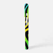 Rainbow Zebra Print Telefoonhoes iPhone 16 Hoesje (Linkerkant)