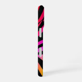 Rainbow Zebra Print Telefoonhoes iPhone 16 Hoesje (Rechterkant)