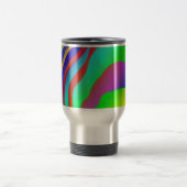 Rainbow Zebra Print Travel Mug Reisbeker (Center)