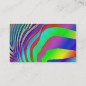 Rainbow Zebra Print Visitekaartje (Achterkant)
