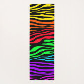 Rainbow Zebra Print Yogamat (Achterkant)