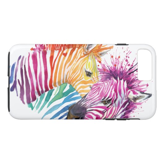 Rainbow Zebra-telefoondraagtas Case-Mate iPhone Case (Achterkant (Horizontaal))