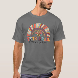Rainbow Zesde Grade Team 6e Grade Leerleraar Stude T-shirt