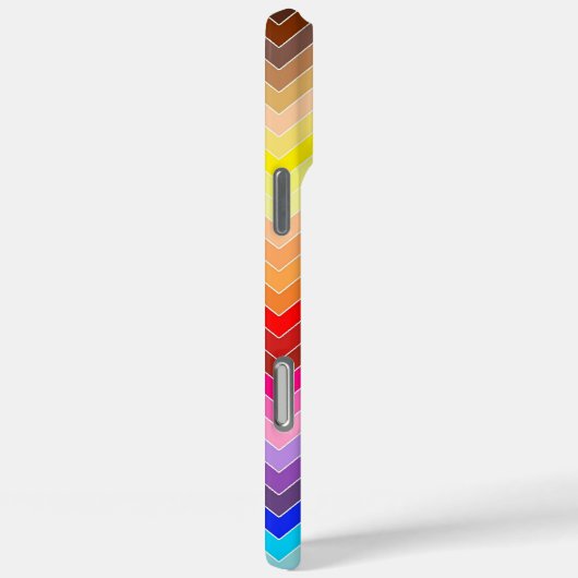 Rainbow Zig Zag Case-Mate iPhone Case (Achterkant / Rechts)