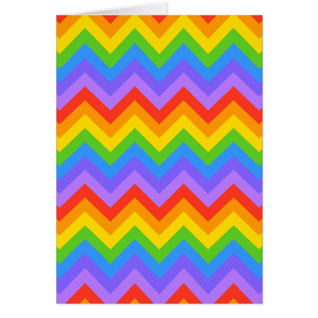 Rainbow Zig Zag Pattern. (Voorkant)