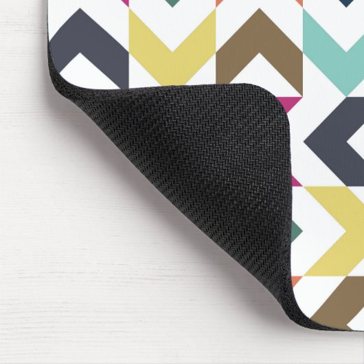 Rainbow ZigZag MousePad Muismat (Hoek)