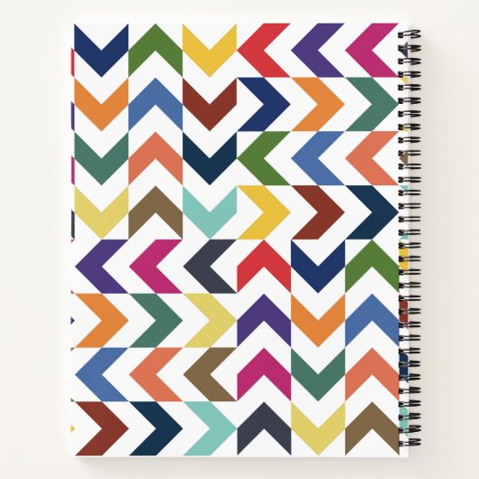 Rainbow ZigZag Notitieboek (Achterkant)