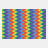 Rainbow Zigzag Patroon Inpakpapier Vel (Voorkant 3)