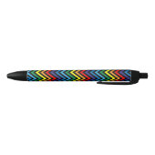 RAINBOW Zigzag Pattern Zwarte Inkt Pen (Bodem)