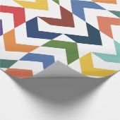 Rainbow ZigZag Wrapping Paper Cadeaupapier (Hoek)