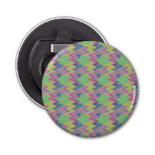 Rainbow Zigzags Button Flesopener (Voorkant)