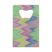 Rainbow Zigzags Creditkaart Flessenopener (Achterkant)