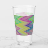 Rainbow Zigzags Glas (Voorkant)