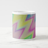 Rainbow Zigzags Grote Koffiekop (Voorkant)