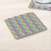 Rainbow Zigzags Kartonnen Onderzetters (Gebogen)