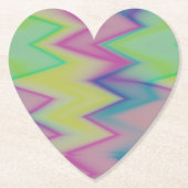 Rainbow Zigzags Kartonnen Onderzetters (Voorkant)