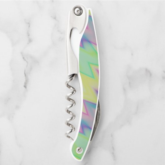 Rainbow Zigzags Kurkentrekker (Voorkant)