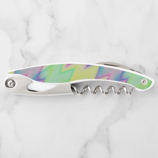 Rainbow Zigzags Kurkentrekker (Voorkant)