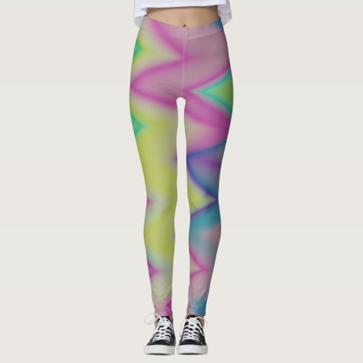 Rainbow Zigzags Leggings (Voorkant)