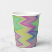 Rainbow Zigzags Papieren Bekers (Achterkant)