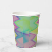 Rainbow Zigzags Papieren Bekers (Rechts)