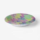 Rainbow Zigzags Papieren Kommen (Gebogen)