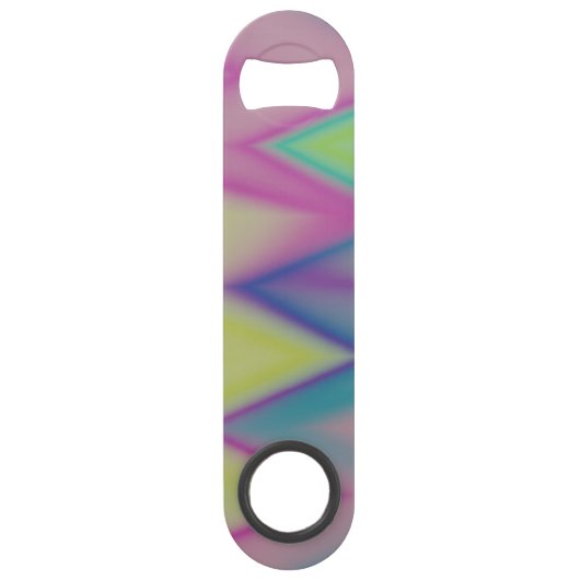 Rainbow Zigzags Speed Flessenopener (Achterkant)