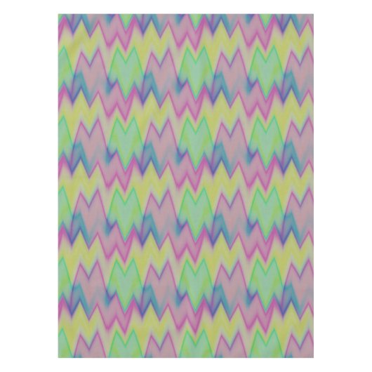 Rainbow Zigzags Tafelkleed (Voorkant)