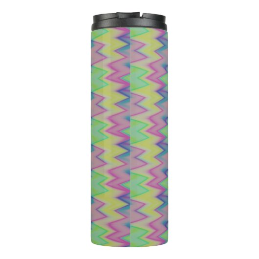Rainbow Zigzags Thermosbeker (Achterkant)