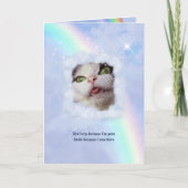 RainbowBridge PetLoss w. jouw tekst & foto Kaart (Voorkant)