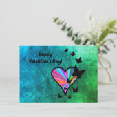 Rainboweart en vlinder (Staand voorkant)