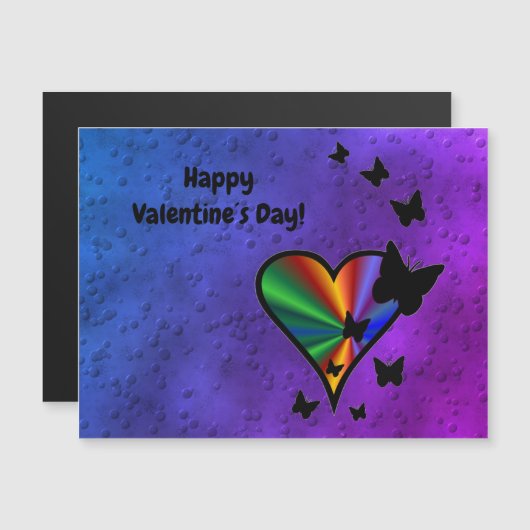 Rainboweart en vlinder (Voorkant / Achterkant)