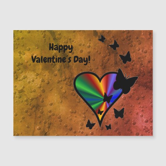 Rainboweart en vlinder (Voorkant)