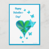 Rainboweart en vlinder briefkaart (Voorkant)