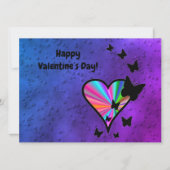 Rainboweart en vlinder kaart (Voorkant)