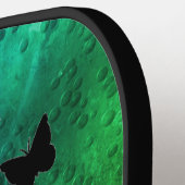 Rainboweart en vlinder pickleball paddle (Links Detail)