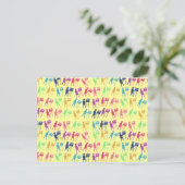 Rainbowed School Girls Briefkaart (Staand voorkant)