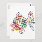 RainbowFish-Wenskaart Briefkaart (Voorkant / Achterkant)