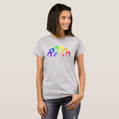 RainbowHearts Tri-Blend Shirt (Voorkant volledig)