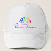 RainbowHearts  Trucker Hat  Trucker Pet (Voorkant)