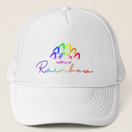 RainbowHearts Trucker Hat Trucker Pet