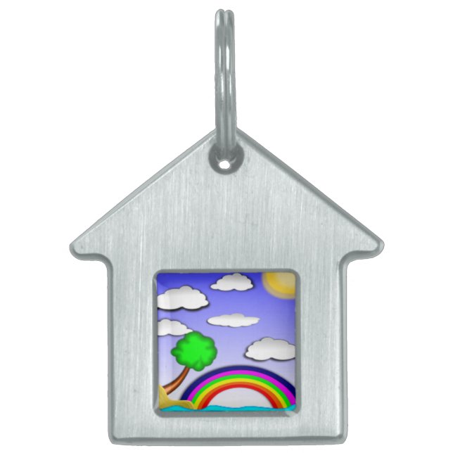 RAINBOWLAND HUISDIEREN NAAMPLAATJE (Voorkant)