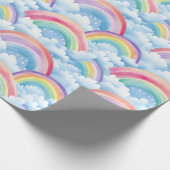 Rainbows and Clouds Cadeaupapier (Hoek)