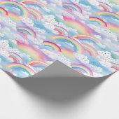 Rainbows and Clouds Cadeaupapier (Hoek)