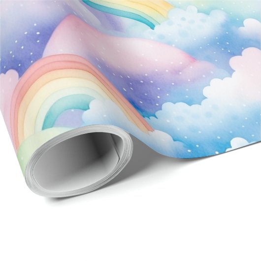  Rainbows and Clouds Cadeaupapier (Rol Hoek)