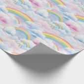  Rainbows and Clouds Cadeaupapier (Hoek)